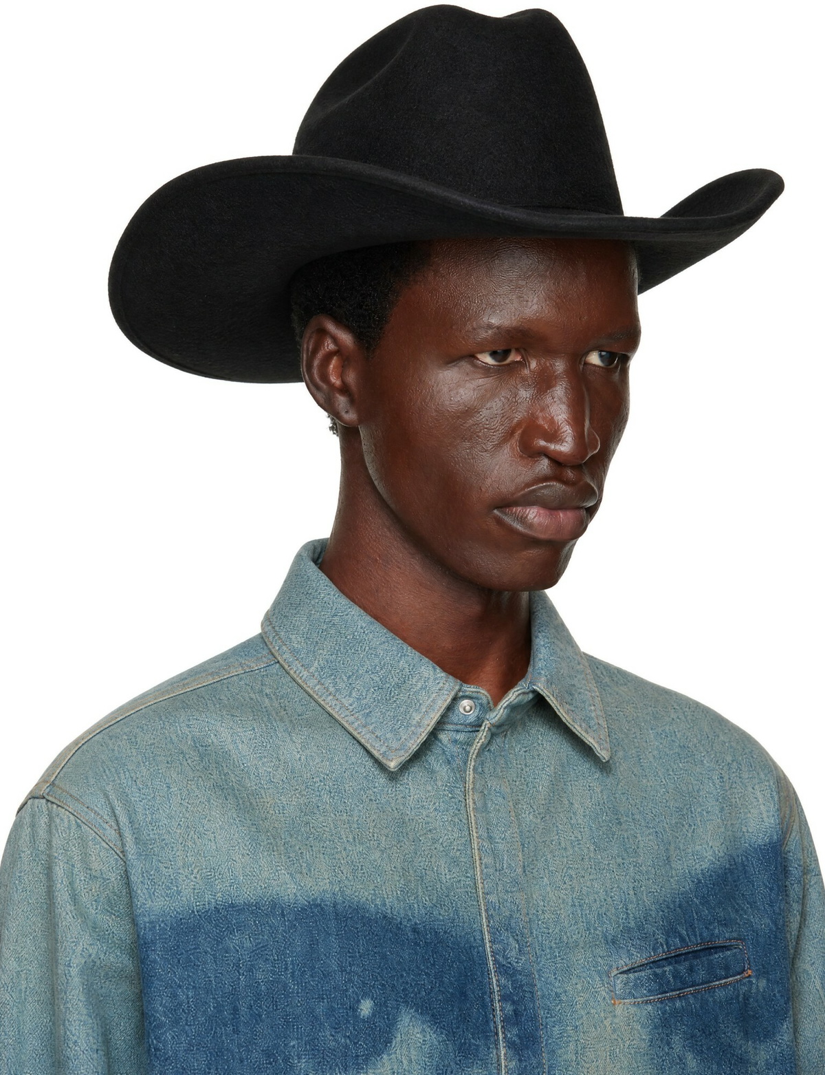 Jean Paul Gaultier Black 'The Cowboy' Hat