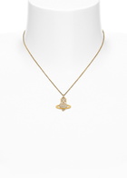 Vivienne Westwood Agnatha bas Relief Pavé Pendant Necklace - Gold - One Size