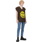 MISBHV Brown Smiley V-Neck Vest