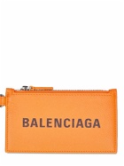 BALENCIAGA - Faux Leather Zip Card Holder W/ Keyring