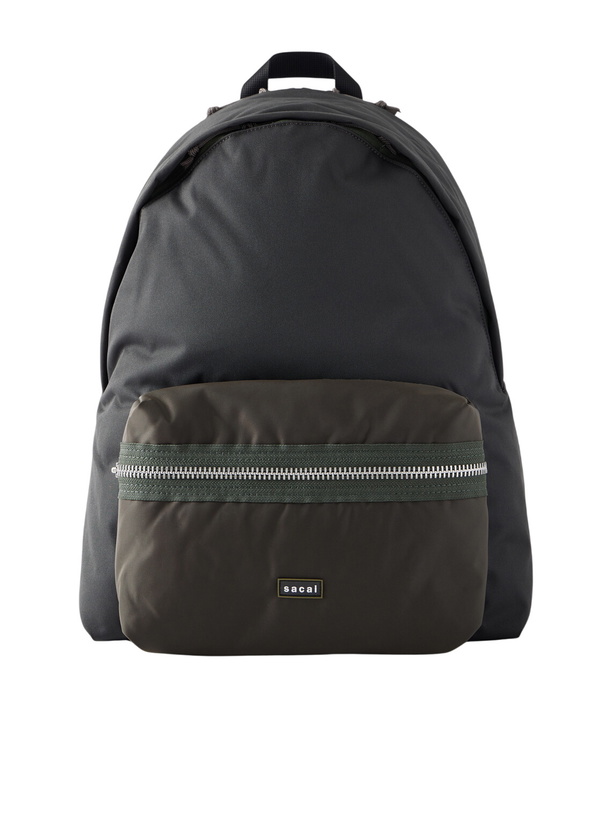 Photo: Sacai - Logo-Appliquéd Shell Backpack