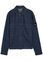 Stone Island Patch Pocket Denim Overshirt Indigo