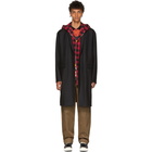 Juun.J Black Hooded Coat