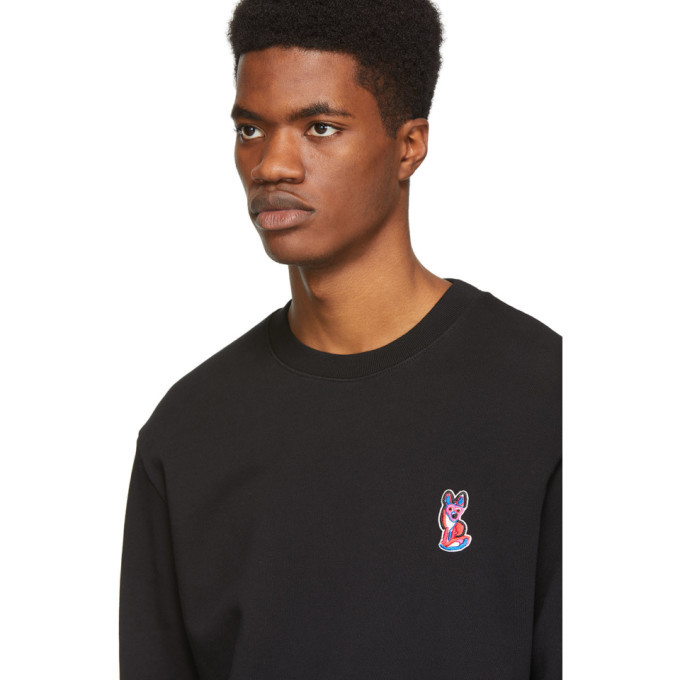 Maison Kitsune Black Acide Fox Patch Sweatshirt Maison Kitsune