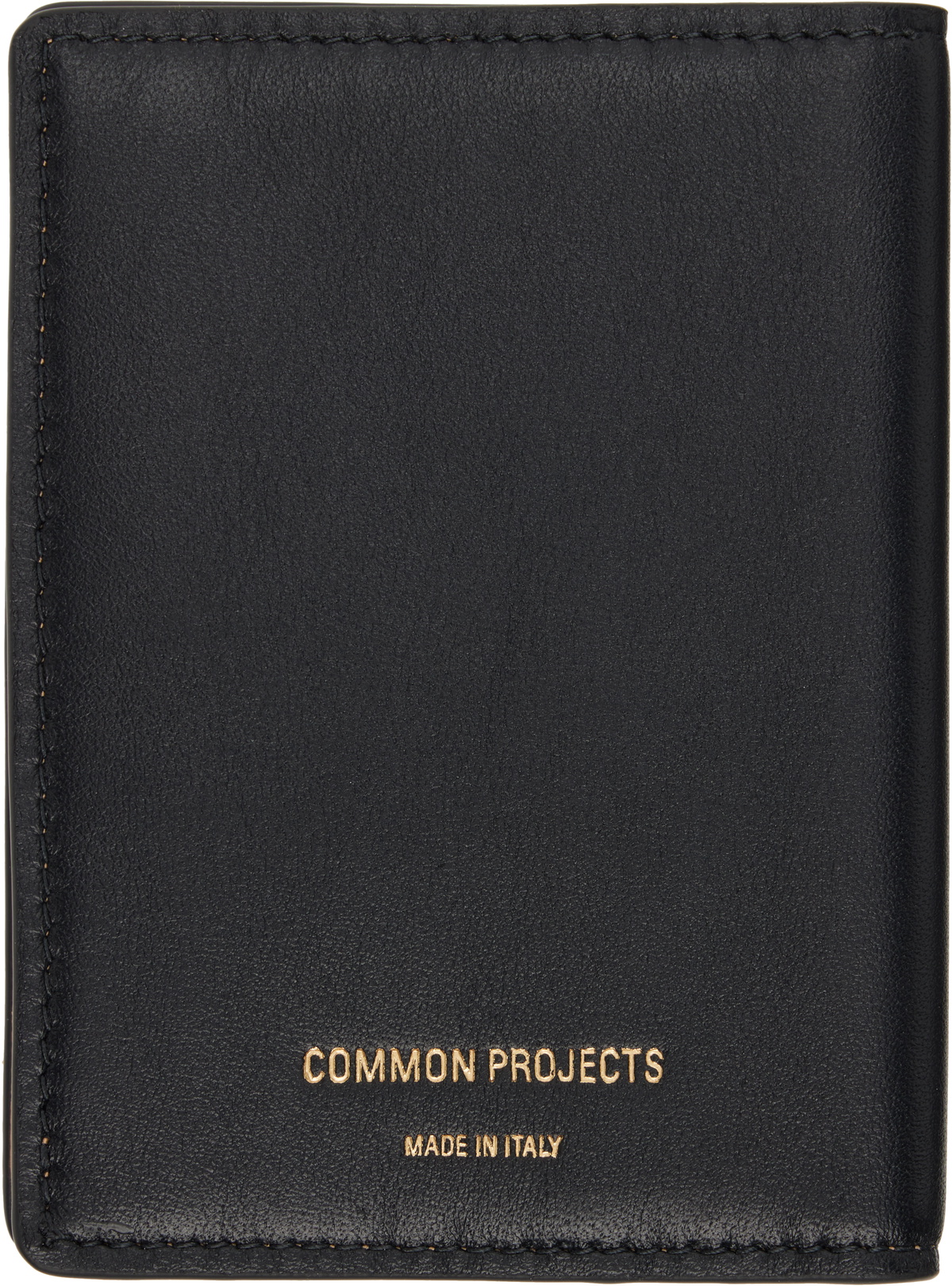 Common Projects Black Leather Card Holder
