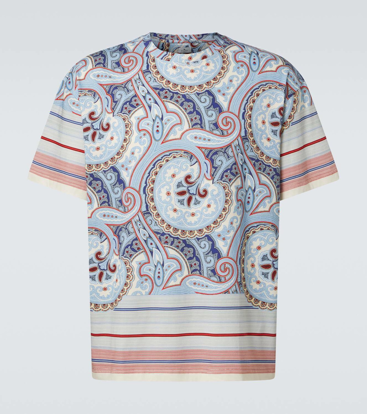 Etro Paisley cotton jersey T-shirt