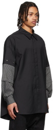 JERIH Black Packable Sleeve Shirt