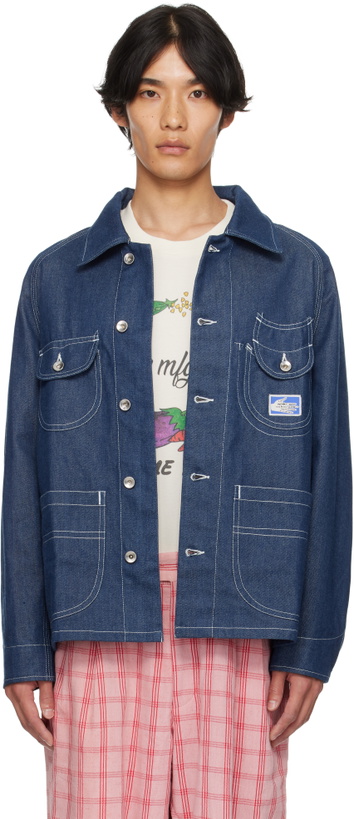 Photo: Story mfg. Navy Circuit Denim Jacket