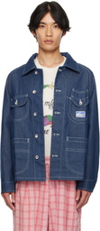 Story mfg. Navy Circuit Denim Jacket