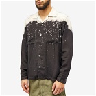 Noma t.d. Men's Hand Dyed Vacation Shirt in Black