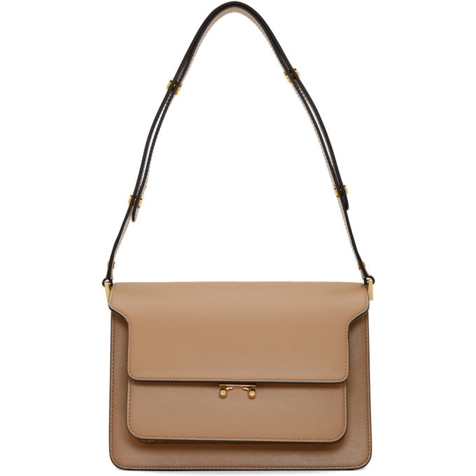 Marni Brown Medium Trunk Bag