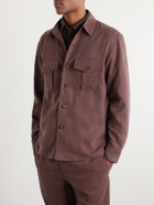 Canali - Lyocell Overshirt - Burgundy