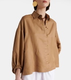 Max Mara Rodeo oversized linen and silk shirt