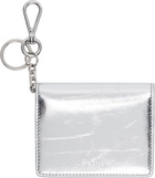 Acne Studios Silver Folded Leather Wallet