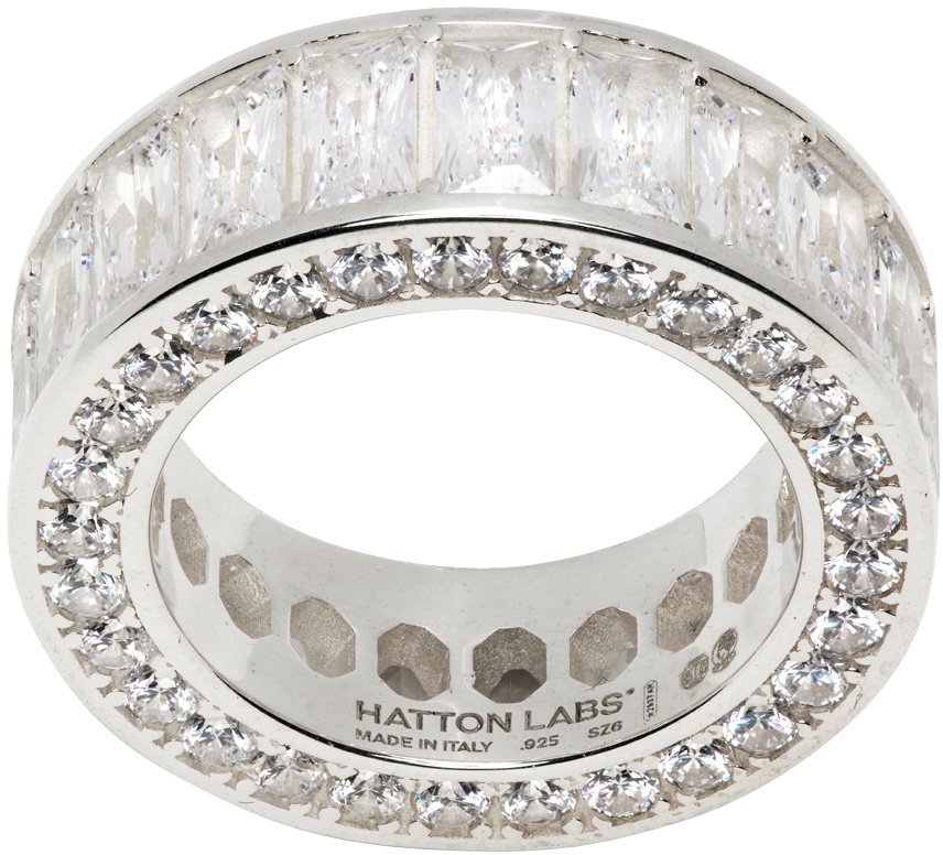 Hatton Labs Silver & White Orbit Ring Hatton Labs