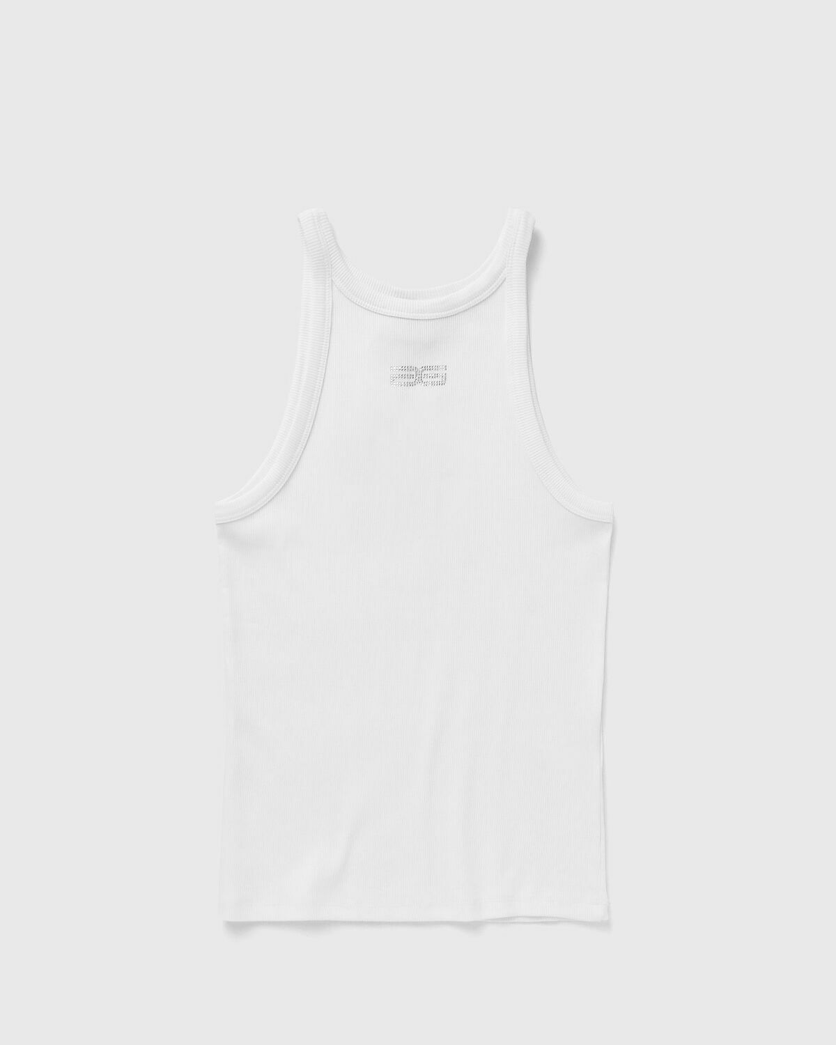 Gestuz GZDREW RHINESTONE LOGO TANK White Womens Tops & Tank