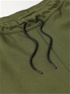 Nike - Sportswear Tapered Logo-Print Cotton-Blend Tech-Fleece Sweatpants - Green
