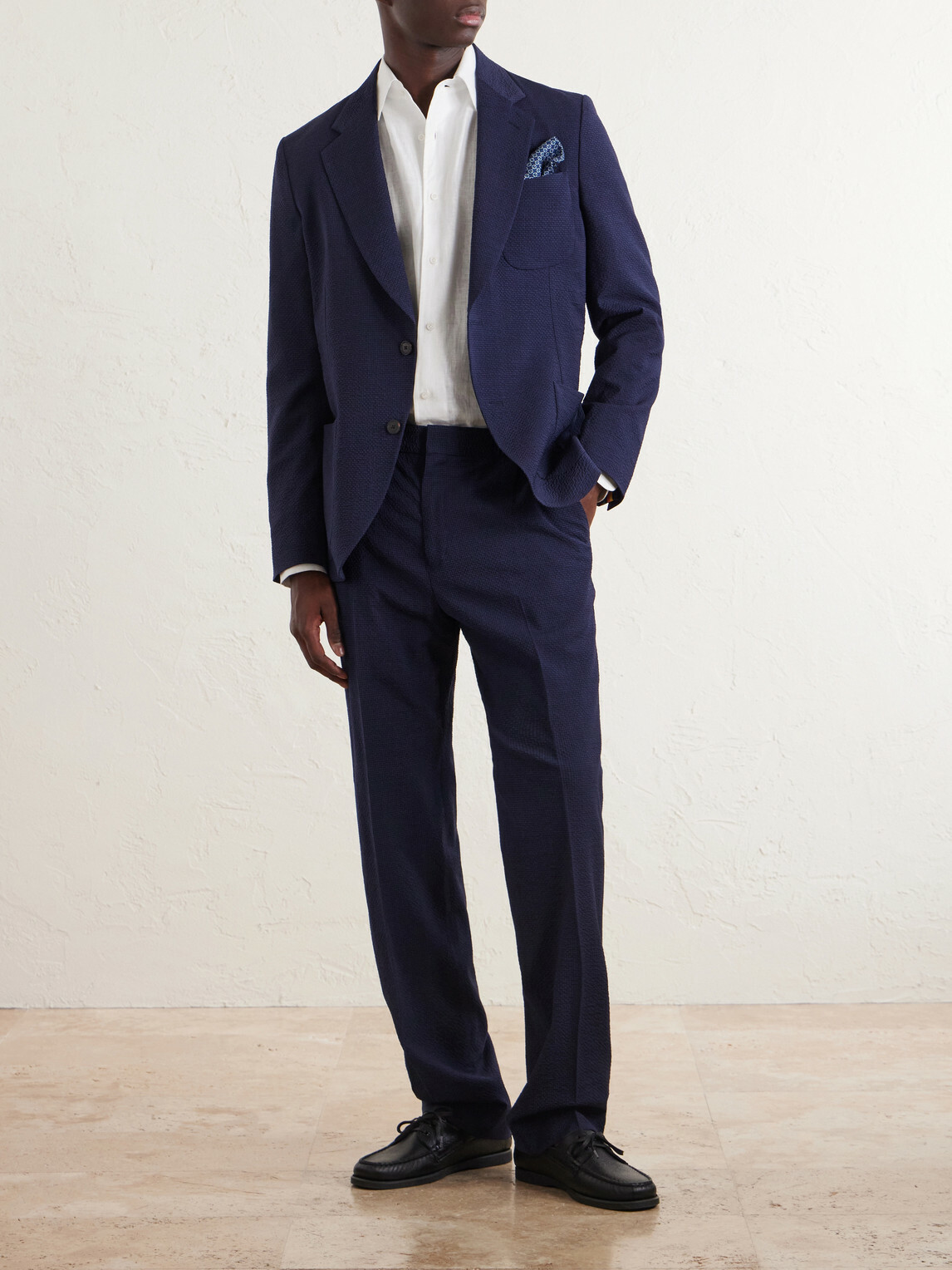 Paul Smith - Wool-Blend Seersucker Suit Jacket - Blue
