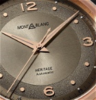 MONTBLANC - Heritage Automatic 40mm 18-Karat Rose Gold and Alligator Watch, Ref. No. 119946 - Brown