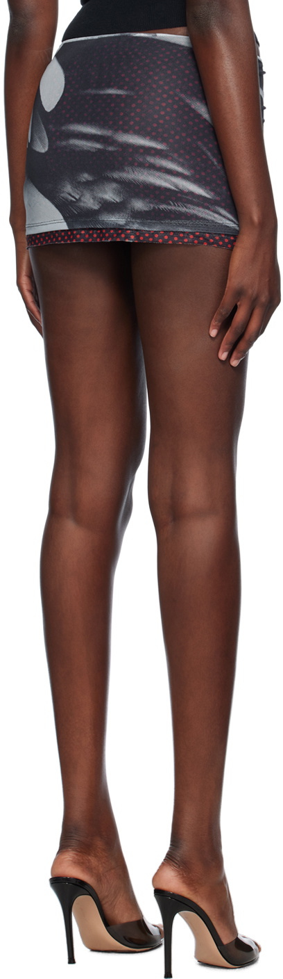 Miaou Multicolor Elektra Mini Skirt