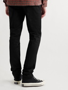 AMI PARIS - Slim-Fit Tapered Cotton-Gabardine Trousers - Black