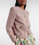 Etro Checked cotton-blend tweed jacket