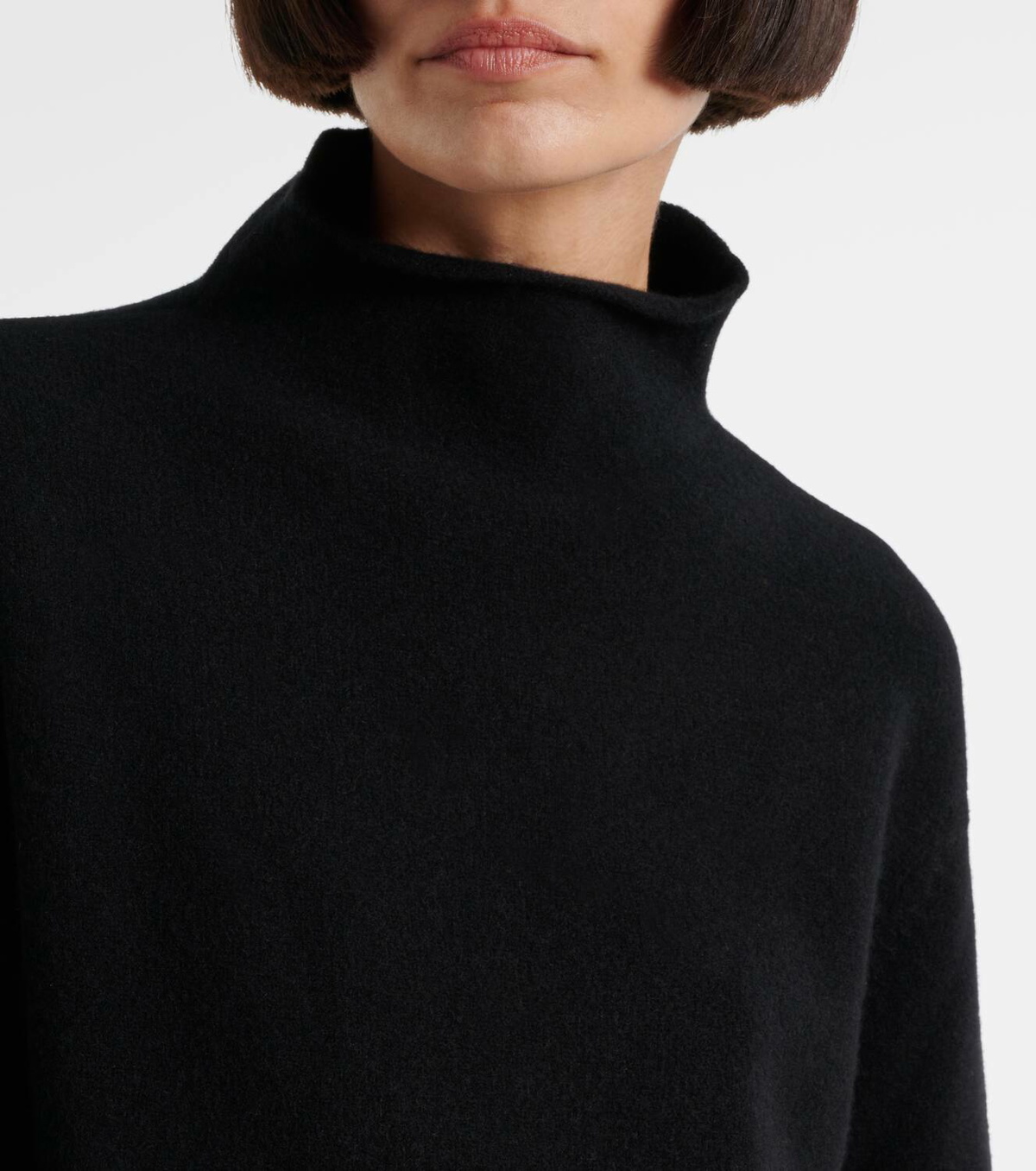 Fforme Julie cropped wool and cashmere sweater