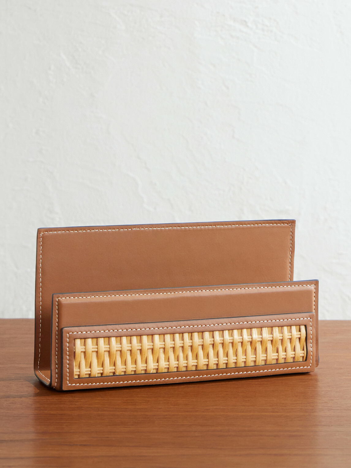Ralph Lauren Home - Bailey Woven Leather Letter Rack
