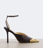 Jimmy Choo Faiz leather slingback pumps