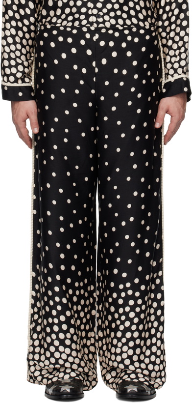 Photo: Anna Sui Black Polka Pyjama Pants