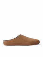 Loro Piana - Tomori Suede Slippers - Brown