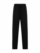 MC2 Saint Barth Woman Knitted Black Jogger Pants