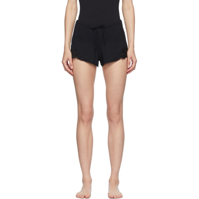 La Perla Black Cotton Sleep Shorts La Perla