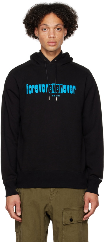 Photo: sacai Black Forever Ever Hoodie