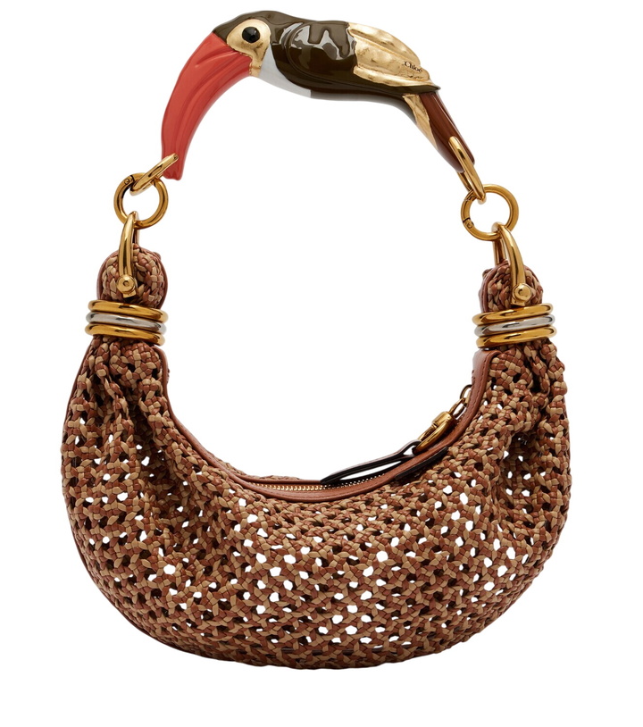 Photo: Chloé Bracelet Small woven leather shoulder bag