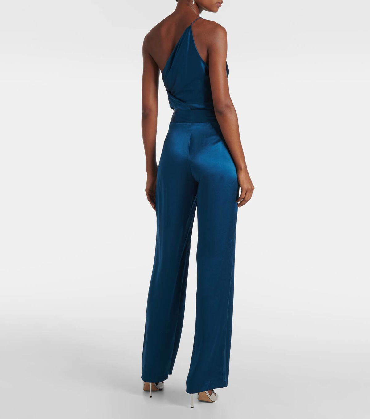 The Sei Silk satin wide-leg pants