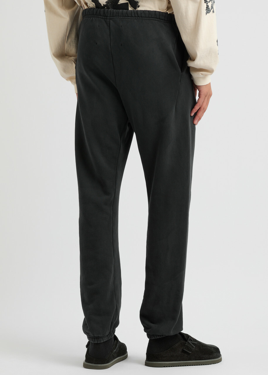 Rivington Roi Rebis Inri Printed Cotton Sweatpants Black