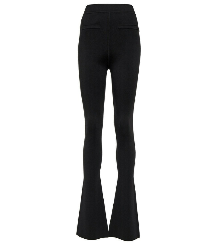 Photo: Saint Laurent High-rise flared wool leggings