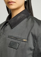 Acne Studios Okra Padded Twill Bomber Jacket Grey