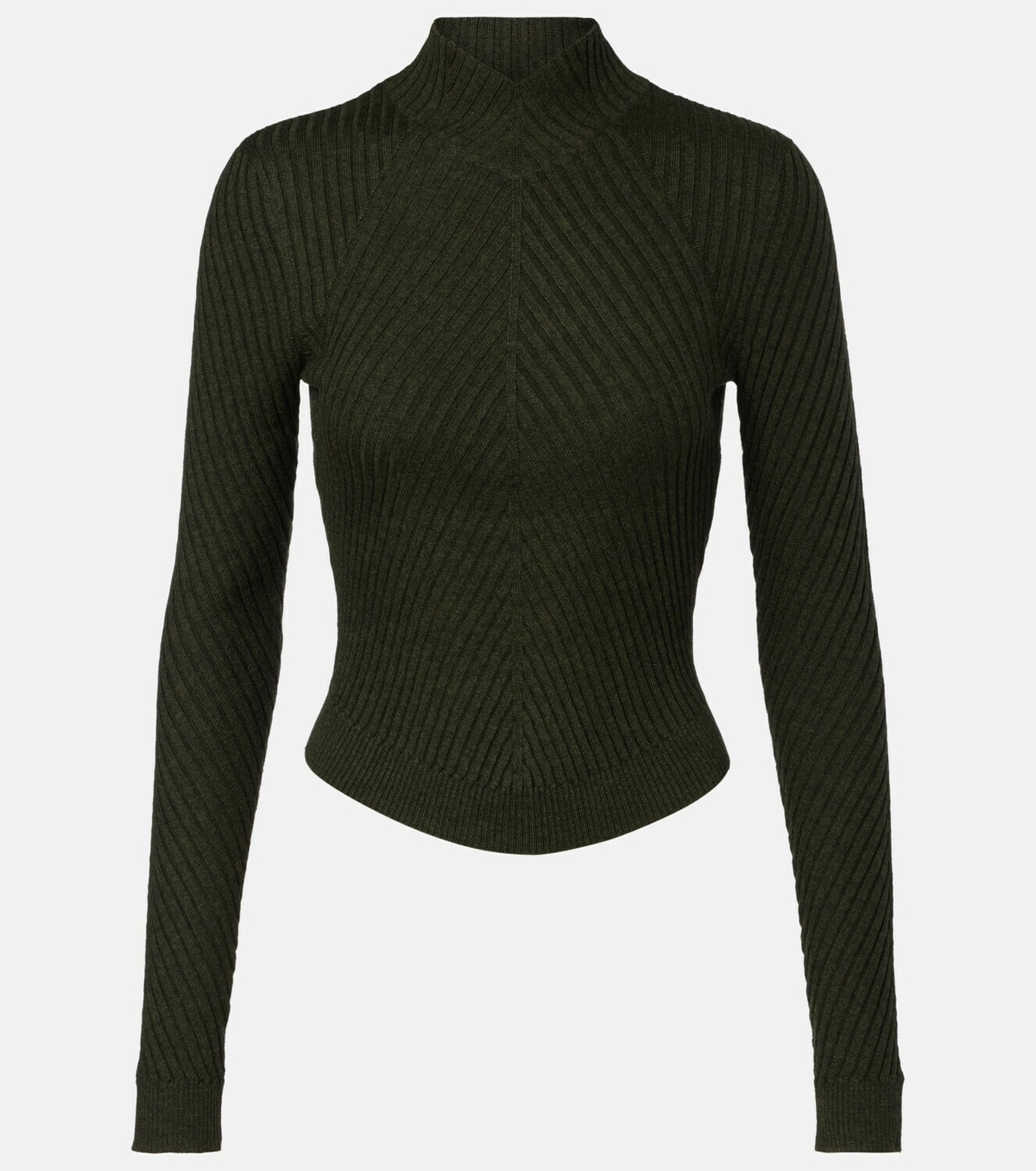 Victoria Beckham Ribbed-knit wool turtleneck sweater