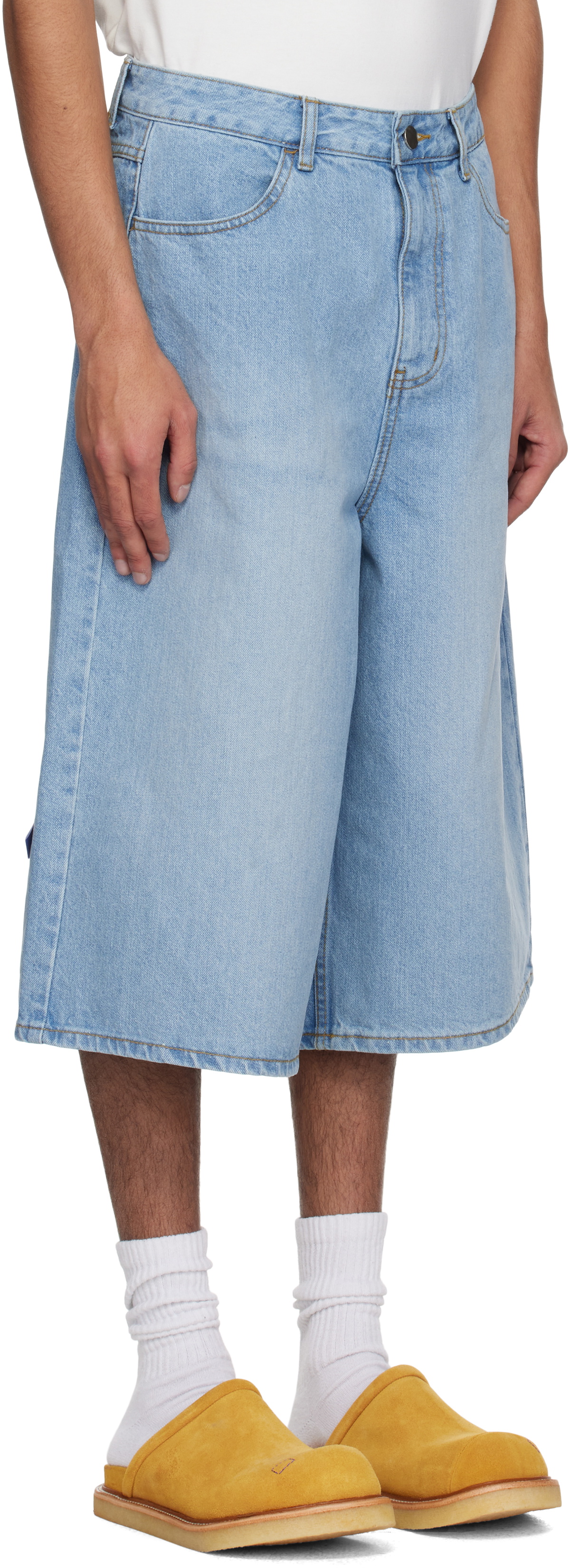 ADER error Blue Significant TRS Tag 01 Denim Shorts