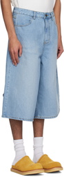 ADER error Blue Significant TRS Tag 01 Denim Shorts
