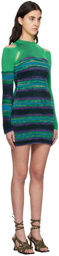 Andersson Bell Green Paneled Minidress