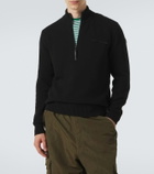 Moncler Wool and cashmere half-zip sweater