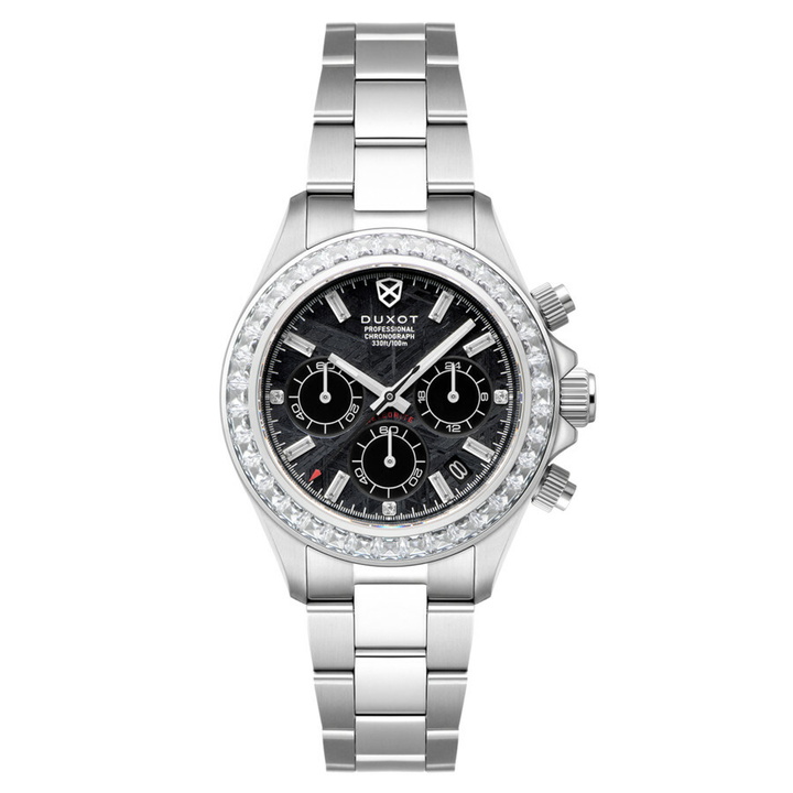 Photo: Duxot Accelero Meteorite Chronograph Quartz Black Dial Mens Watch DX-2071-11