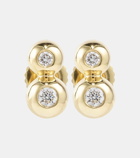 Melissa Kaye Audrey Small 18kt gold earrings with diamonds