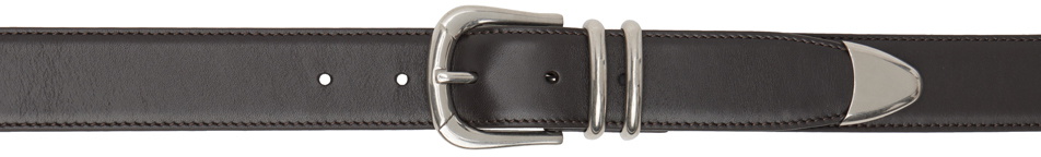 The Row Brown Vintage Leather Belt