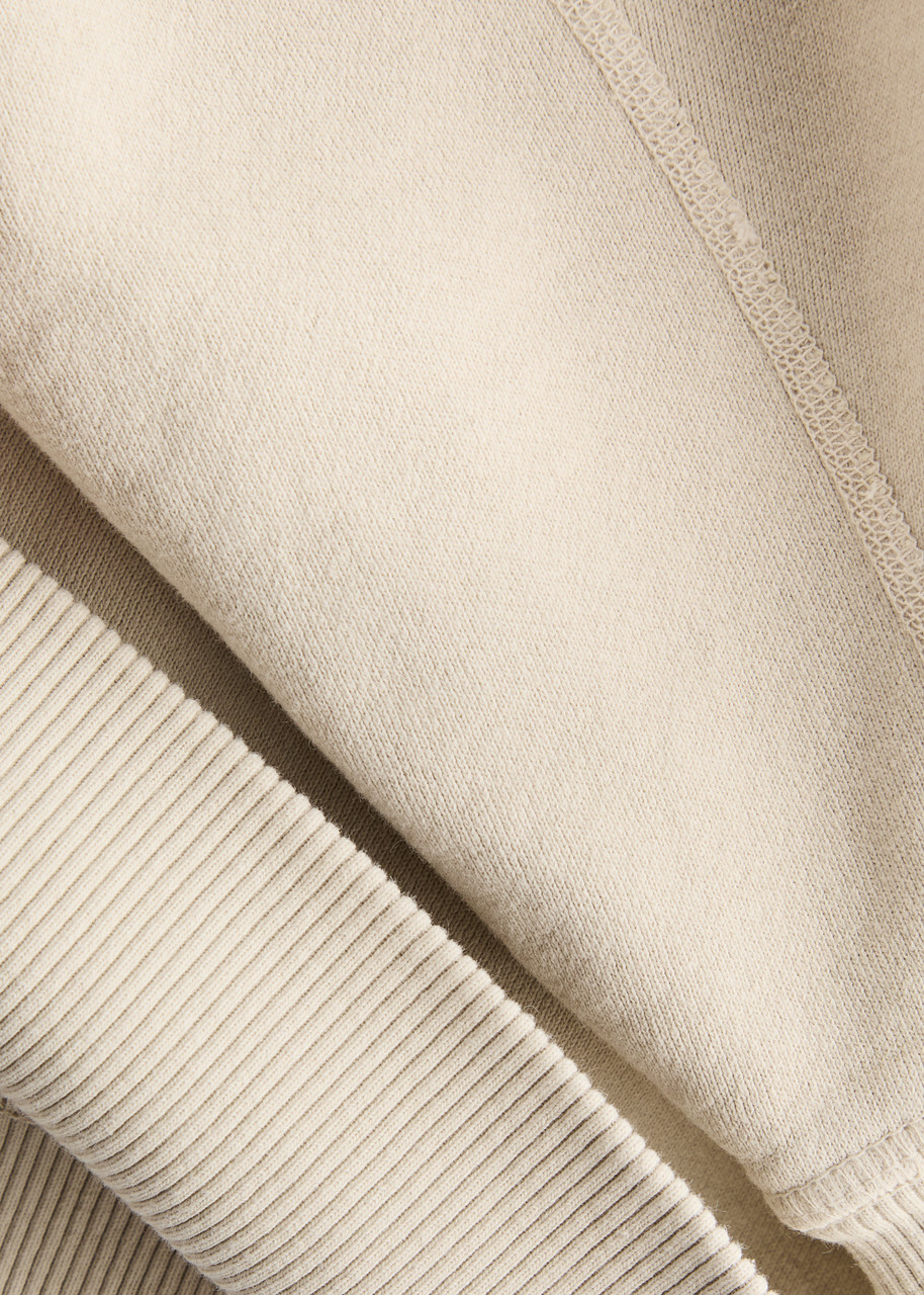 Slvrlake Hooded Cotton Sweatshirt Stone
