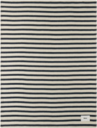 Tekla Black & Off-White Lambswool Blanket