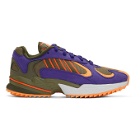 adidas Originals Green and Purple Yung-1 Trail Sneakers
